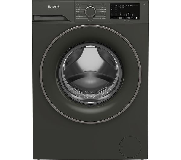 An image of HOTPOINT Anti Stain HV941GUK 9 kg 1400 Spin Washing Machine - Dark Grey