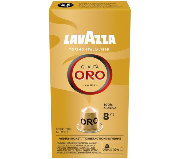An image of LAVAZZA Qualità Oro Coffee Pods - 10 Servings