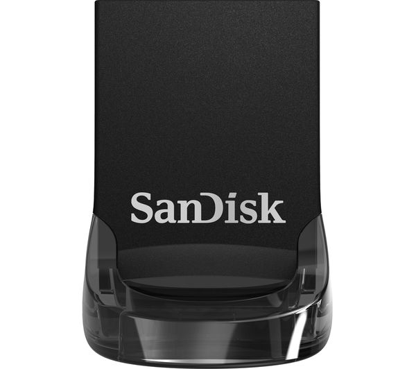 SANDISK Ultra Fit USB 3.1 Memory Stick - 16 GB, Black, Black