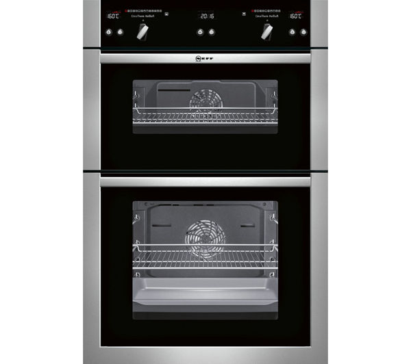 NEFF U16E74N5GB Electric Double Oven - Stainless Steel, Stainless Steel