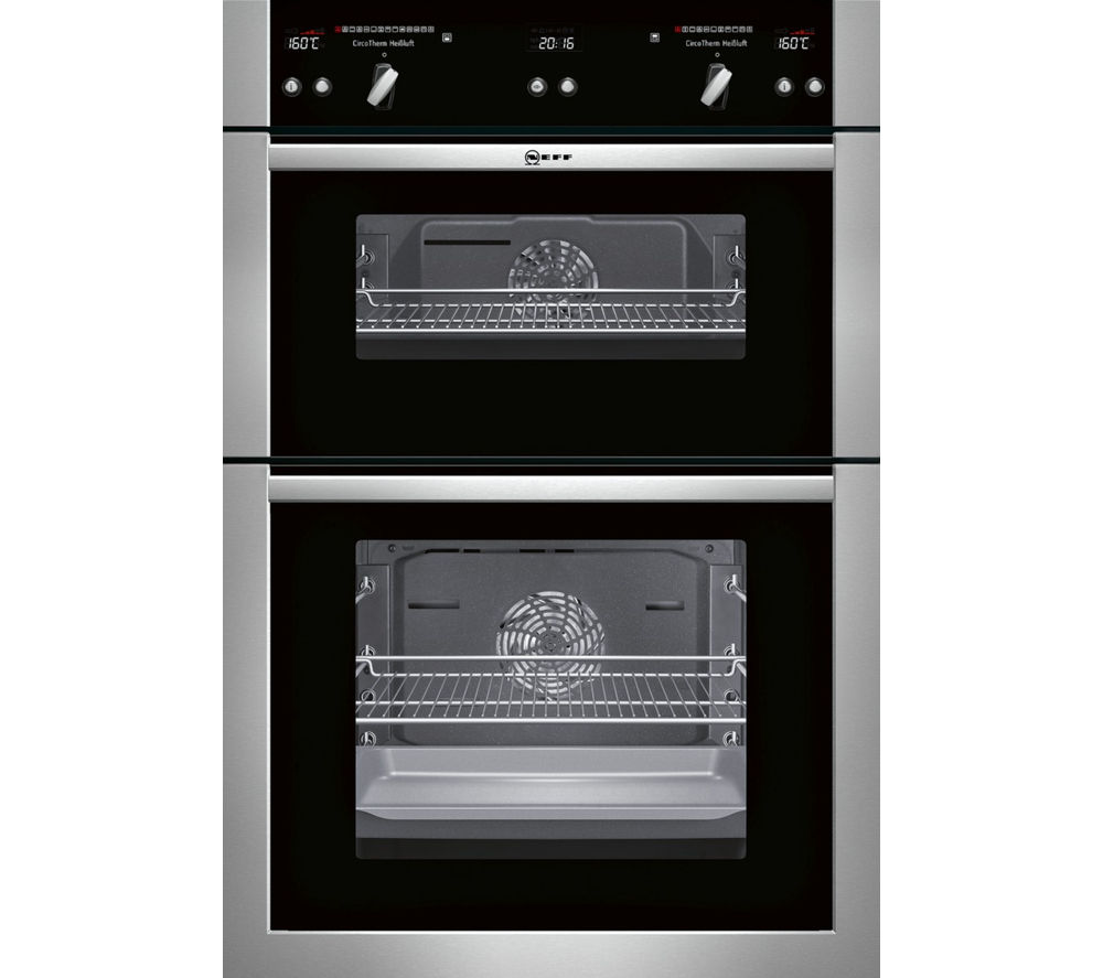 NEFF U16E74N5GB Electric Double Oven – Stainless Steel, Stainless Steel