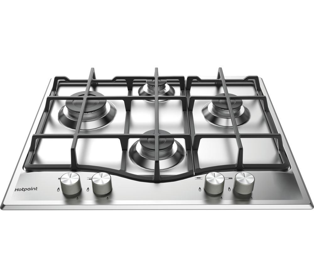 HOTPOINT PCN 641 IX/H Gas Hob – Stainless Steel, Stainless Steel