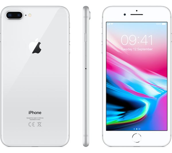 APPIPH8PLUS256SIL - APPLE iPhone 8 Plus - 256 GB, Silver - Currys