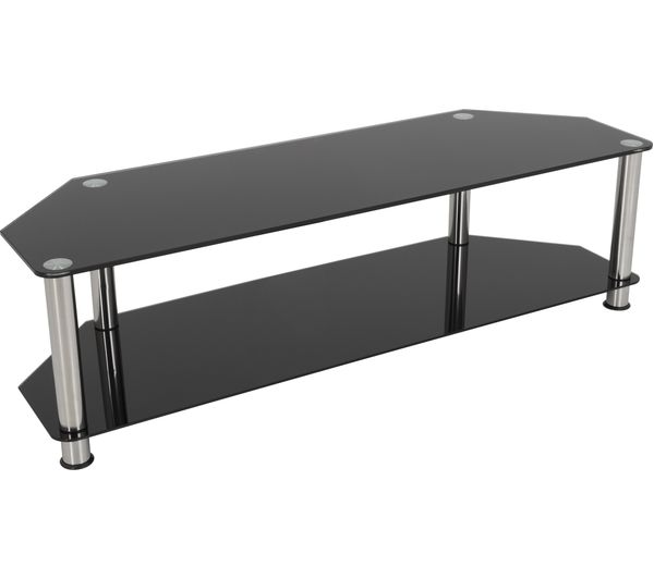 AVF SDC1400 TV Stand - Black & Chrome