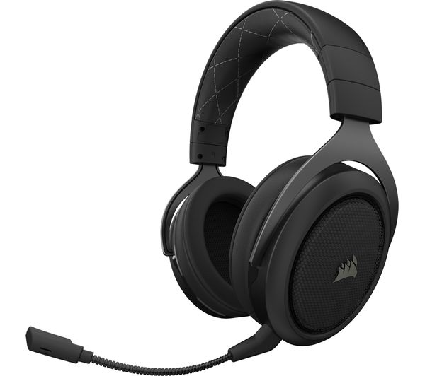 CORSAIR HS70 Wireless 7.1 Gaming Headset - Black, Black