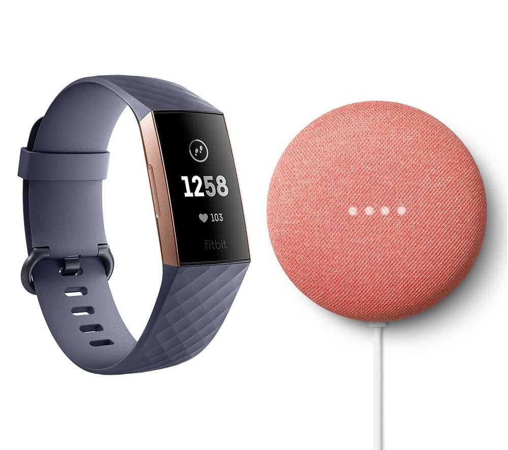 FITBIT Charge 3 & Coral Google Nest Mini (2nd Gen) Bundle Review