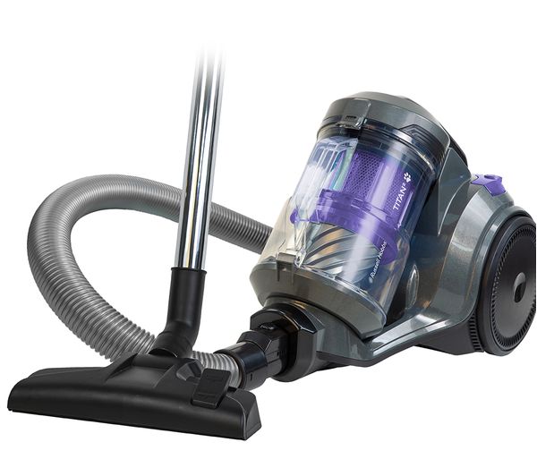 Russell Hobbs Titan Rhcv4601 Cylinder Bagless Vacuum Cleaner Grey Purple