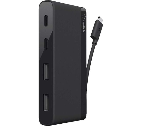 Belkin F4u090btblk 4 Port Usb Hub