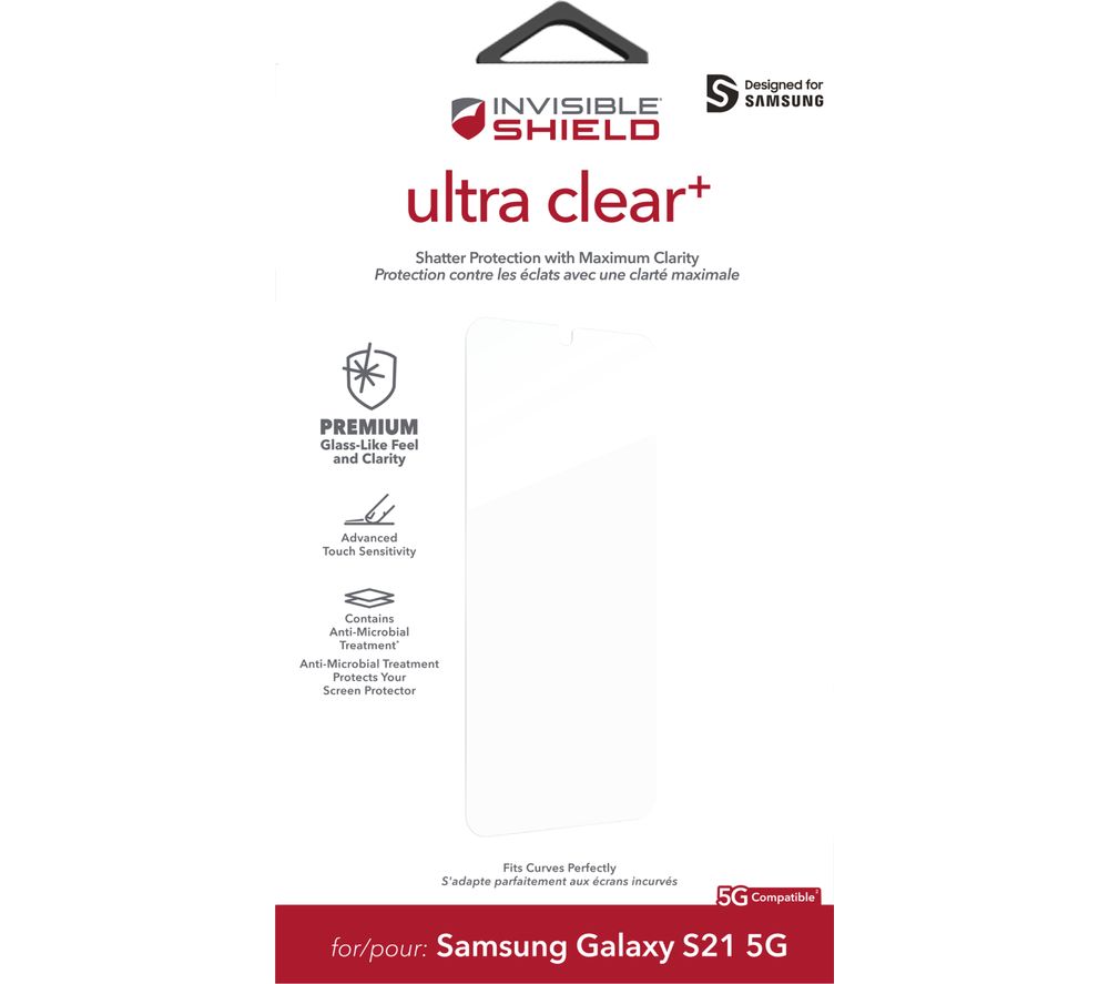 ZAGG InvisibleShield Ultra Clear+ Samsung S21 Screen Protector