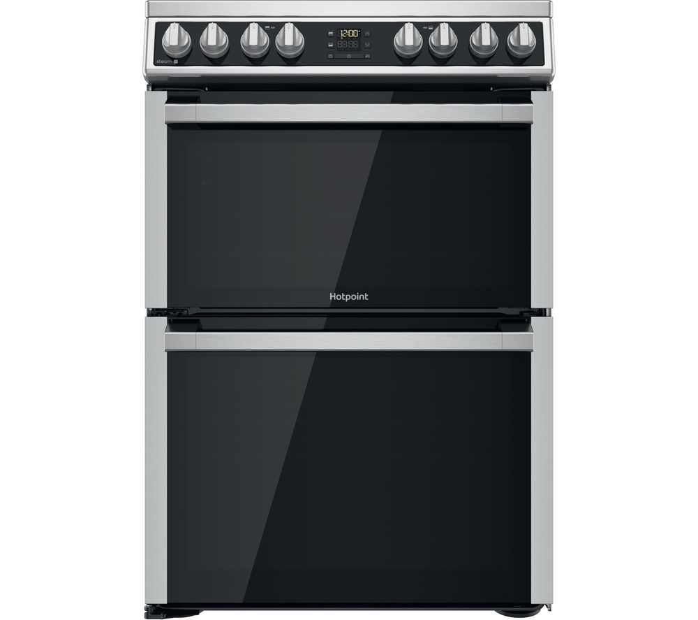 HOTPOINT Amelia HDM67V8D2CX 60 cm Electric Ceramic Cooker - Stainless Steel, Stainless Steel