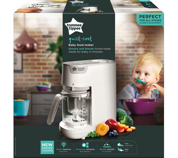 423225 TOMMEE TIPPEE QuickCook Baby Food Maker White Currys Business