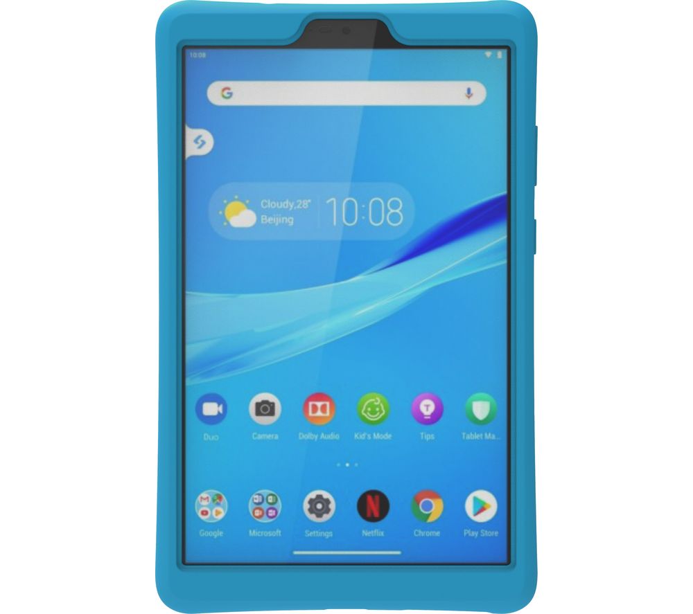 LENOVO Tab M7 7" Tablet with Kids Bumper Case 32 GB, Grey Fast