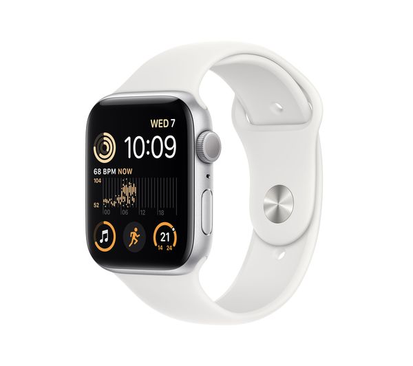 MNK23B/A - APPLE Watch SE (2022) - Silver with White Sports Band 