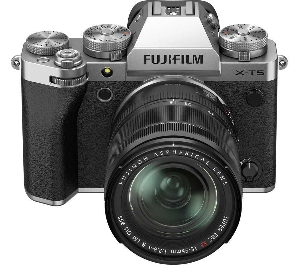 X-T5 Mirrorless Camera with FUJINON XF 18-55 mm f/2.8-4 R LM OIS Lens - Silver