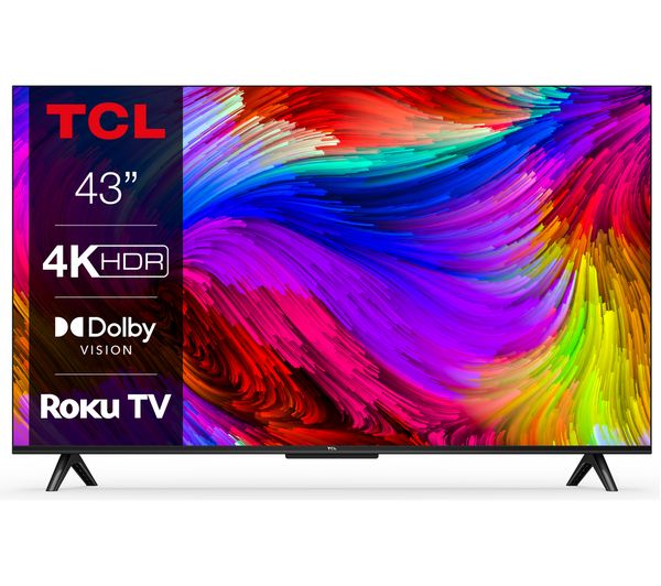 Tcl 43rp630k Roku Tv 43 Smart 4k Ultra Hd Hdr Led Tv