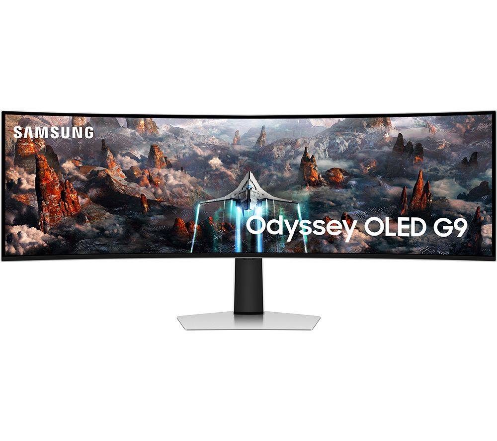 Odyssey LS49CG934SUXXU Wide Quad HD 49" Curved OLED Gaming Monitor - White