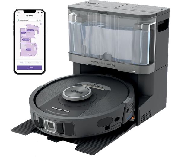 Shark Rv2800yeuk Powerdetect Nevertouch 2 In 1 Robot Vacuum Cleaner Black Silver