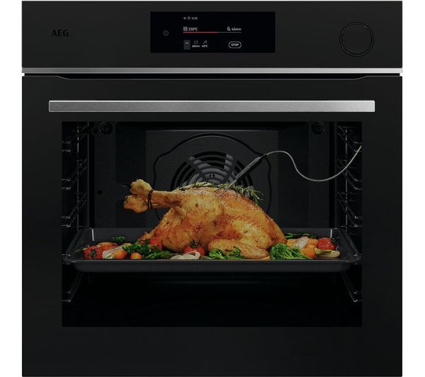 Aeg 7000 Mealassist Tr7pb731st Electric Pyrolytic Oven Black