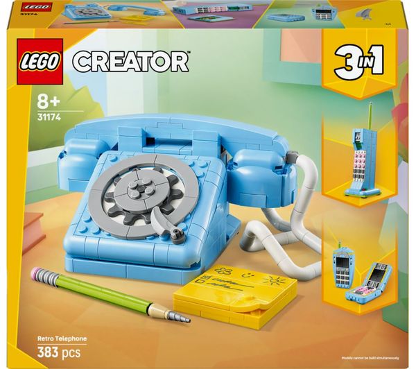LEGO Creator 31174 3-in-1 Retro Telephone Set - 6540425 - Currys Business