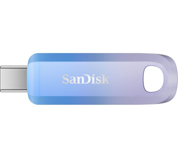 An image of SANDISK Creator USB 3.2 Memory Stick - 1 TB, Lilac Blue & Ombre