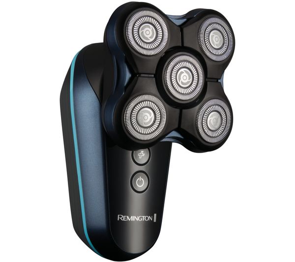 An image of REMINGTON Balder Head & Face Wet & Dry Rotary Shaver - Black & Blue