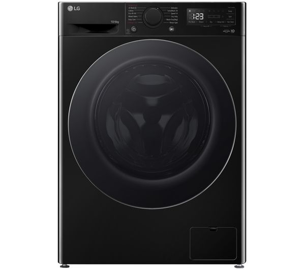 An image of LG ELCTRNC Series 4 Pro AI Direct Drive FWY706NCTN1 10 kg Washer Dryer - Black