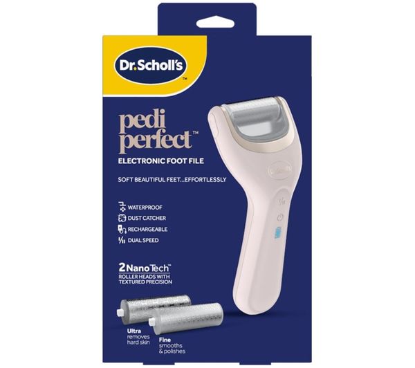 An image of DR SCHOLL'S Pedi Perfect Electronic Foot File - White