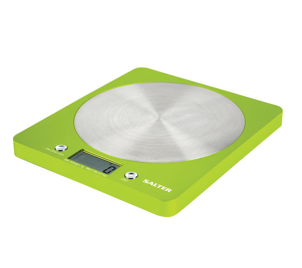 SALTER 1046 GNDR Colour Weigh Digital Kitchen Scales - Lime Green, Lime
