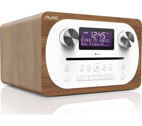 PURE Evoke C-D4 DAB Bluetooth Radio - Walnut