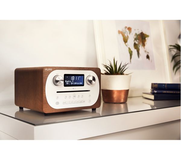Buy PURE Evoke CD4 DAB+/FM Bluetooth Radio Walnut Free Delivery
