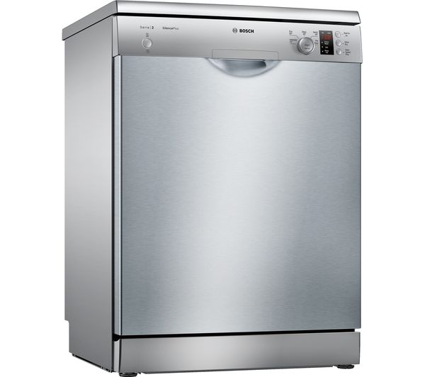 BOSCH Serie 2 SMS25EI00G Full-size Dishwasher - Silver, Silver