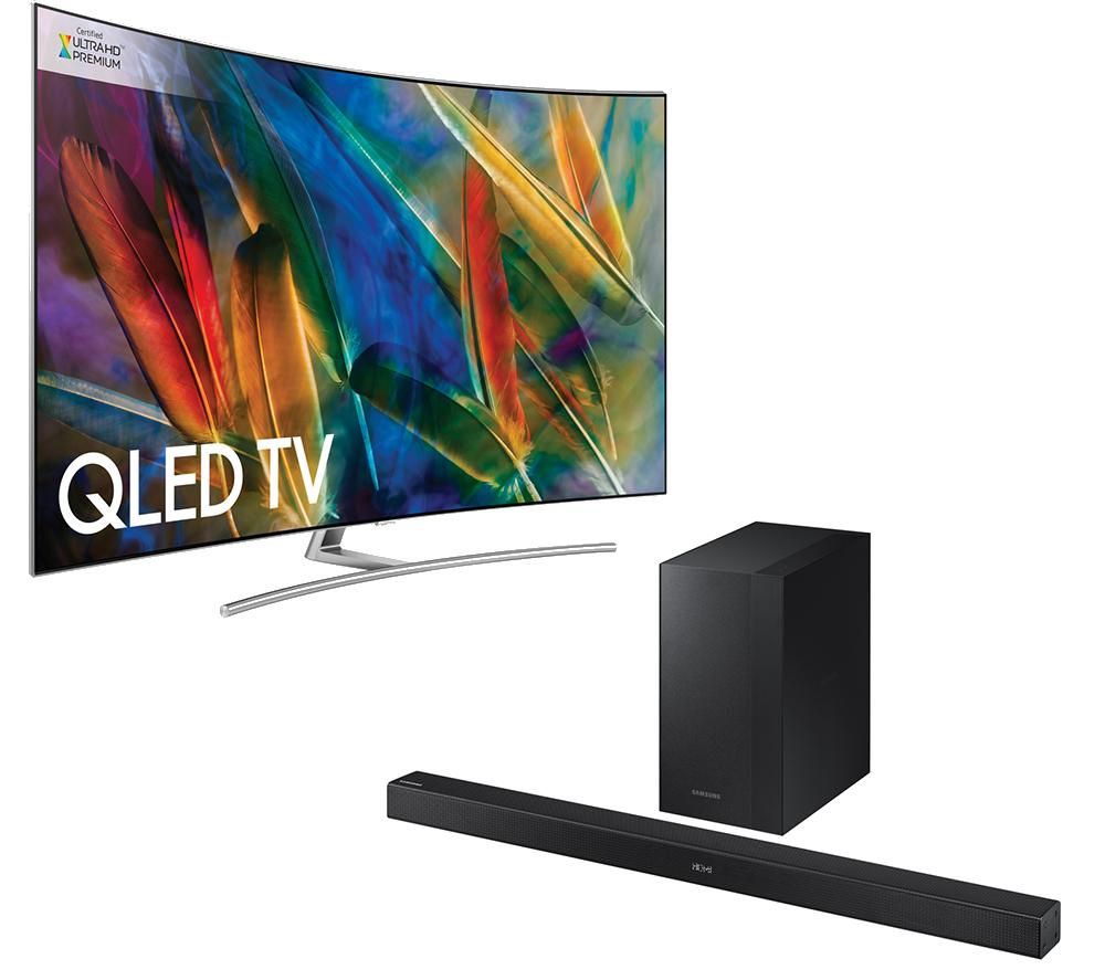 65" SAMSUNG QE65Q8CAMT Smart 4K Ultra HD HDR Curved QLED TV & Wireless Sound Bar Bundle Review thumbnail