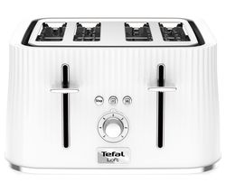 TEFAL Loft TT60140 4-Slice Toaster - Pure White