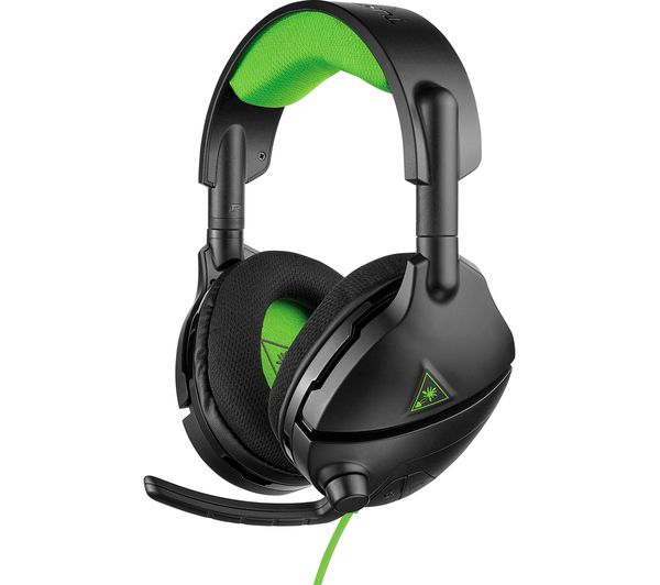 TURTLE BEACH Stealth 300 Gaming Headset - Black & Green, Black