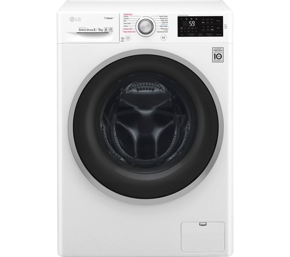 FWJ685WS NFC 8 kg Washer Dryer - White, White