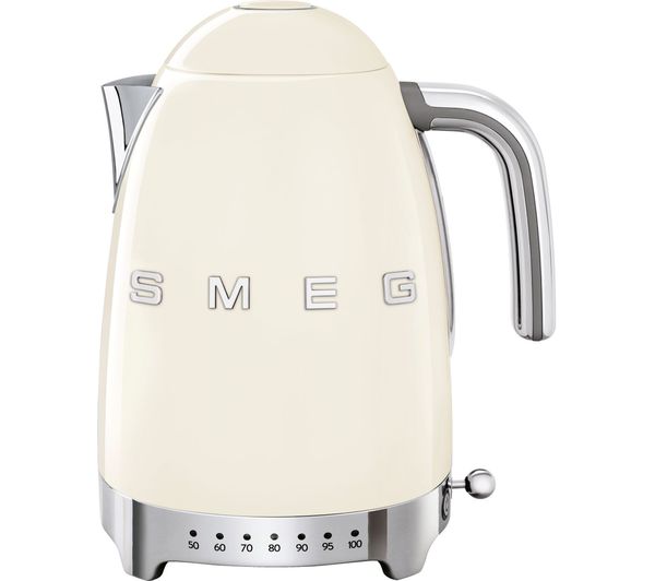 SMEG 50's Retro Style KLF04CRUK Jug Kettle - Cream