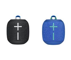 ULTIMATE EARS WONDERBOOM 2 Portable Bluetooth Speaker Black & Blue Bundle