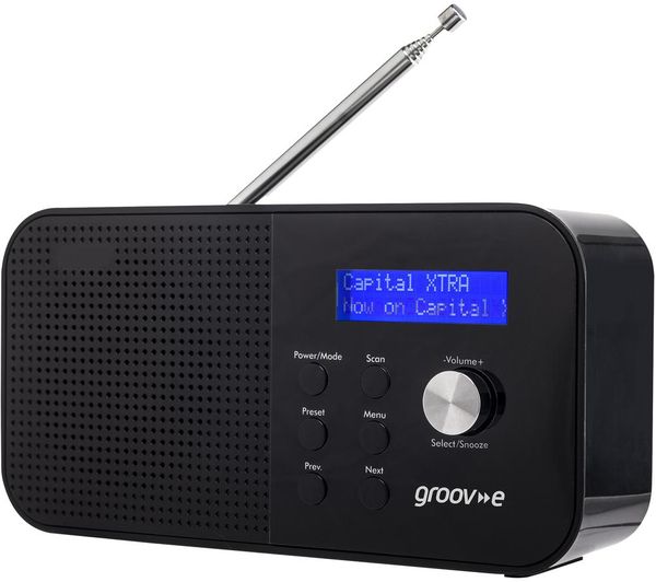 Groov E Venice Gvdr04bk Portable Radio Black