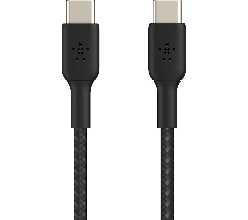 BELKIN Braided USB Type-C to USB Type-C Cable - 1 m, Black, Black