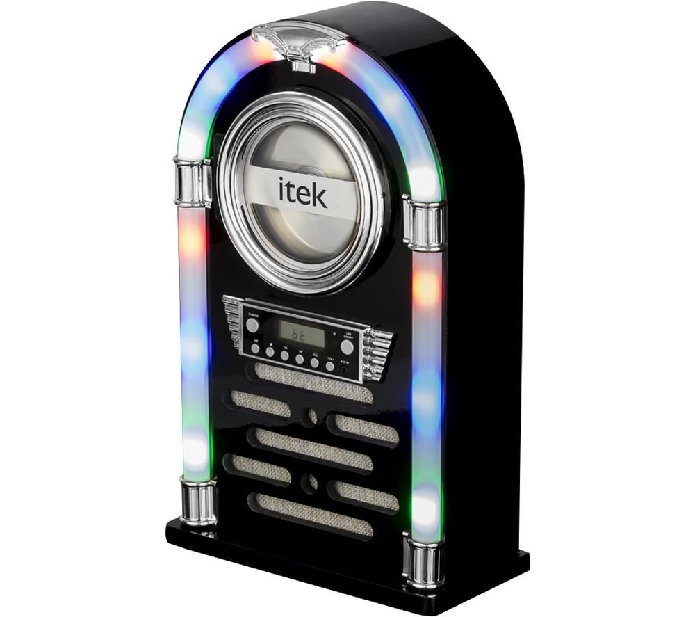 ITEK I60018CDGB Bluetooth Jukebox - Gloss Black