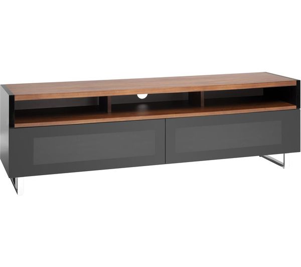 AVF Panorama Plus PM160WBX 1600 mm TV Stand - Black & Walnut