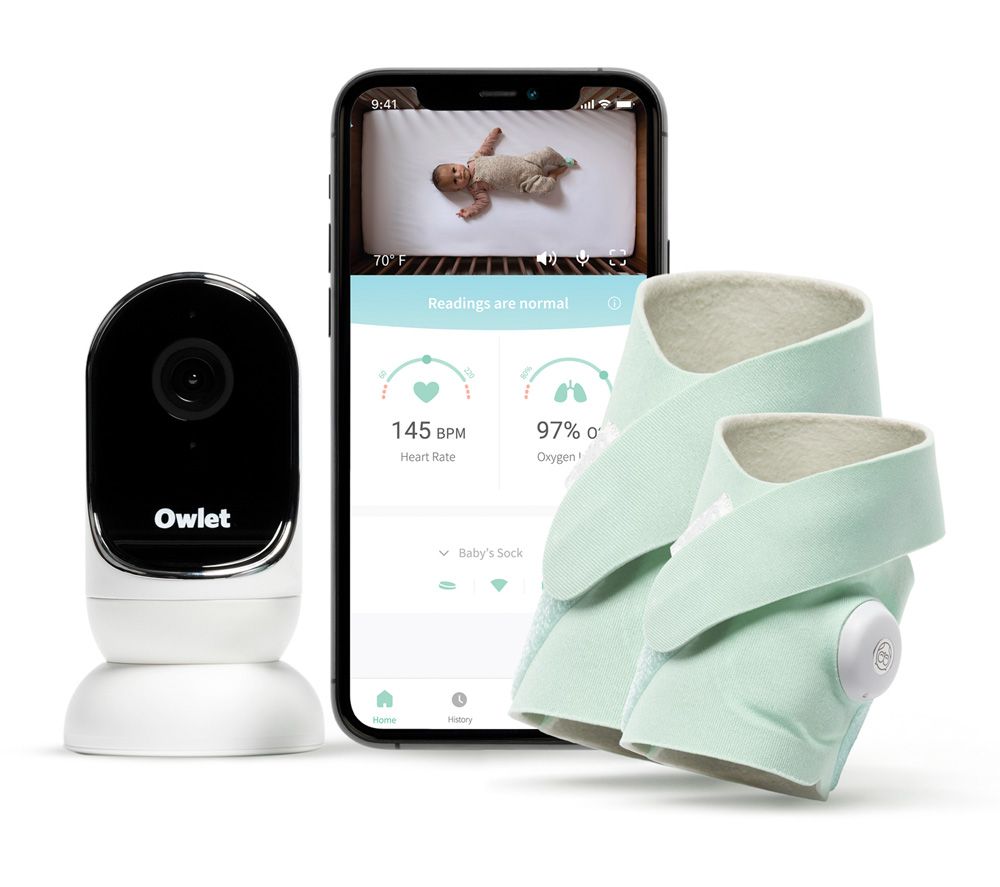 OWLET Baby Monitor Duo Plus Smart Sock & Cam Bundle - Mint