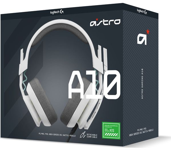 939 002052 ASTRO A10 Gen 2 Gaming Headset for Xbox White