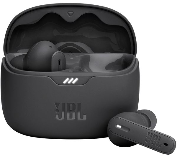 Image of JBL Tune Beam Wireless Bluetooth Noise-Cancelling Earbuds - Black