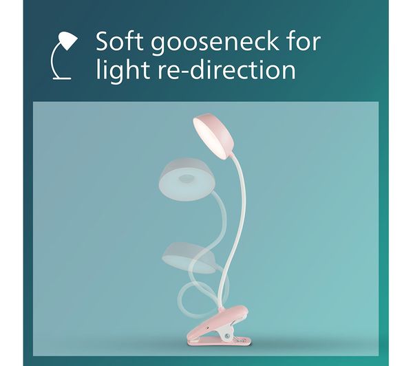 871951439687600 PHILIPS Donutclip DSK201 LED Desk Lamp Pink