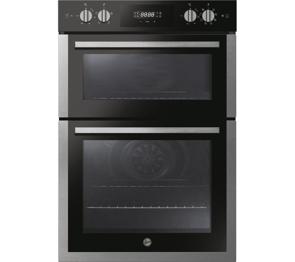 HO9DC3UB308BI Electric Built-in Double Oven – Black & Stainless Steel