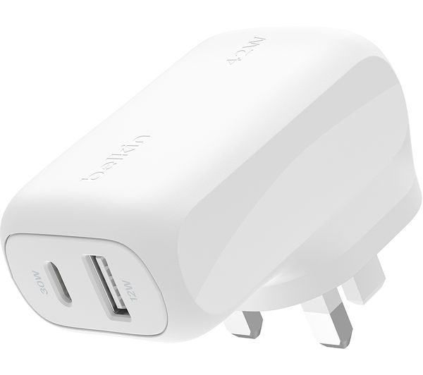 Belkin Wcb009mywh 42 W Dual Usb Wall Charger