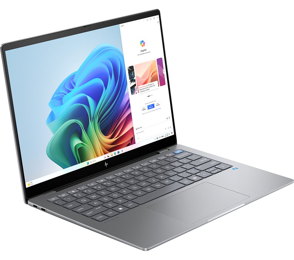 OmniBook X 14" Laptop, Copilot+ PC - Snapdragon X Elite, 512 GB SSD, Silver