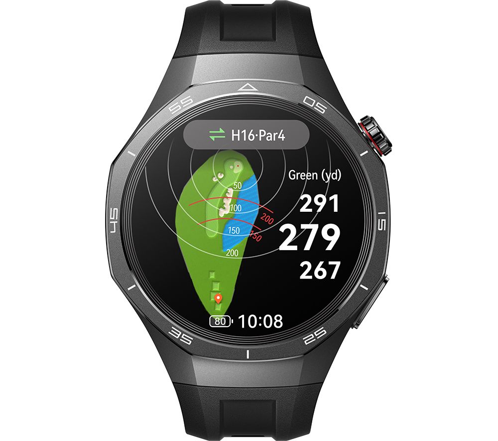Watch GT 5 Pro - Titanium, Black Fluoroelastomer Strap, 46 mm