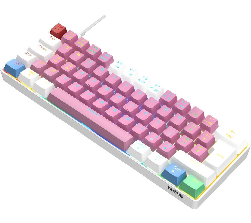 C-450 Mini Pro RGB Mechanical Gaming Keyboard - Cotton Candy